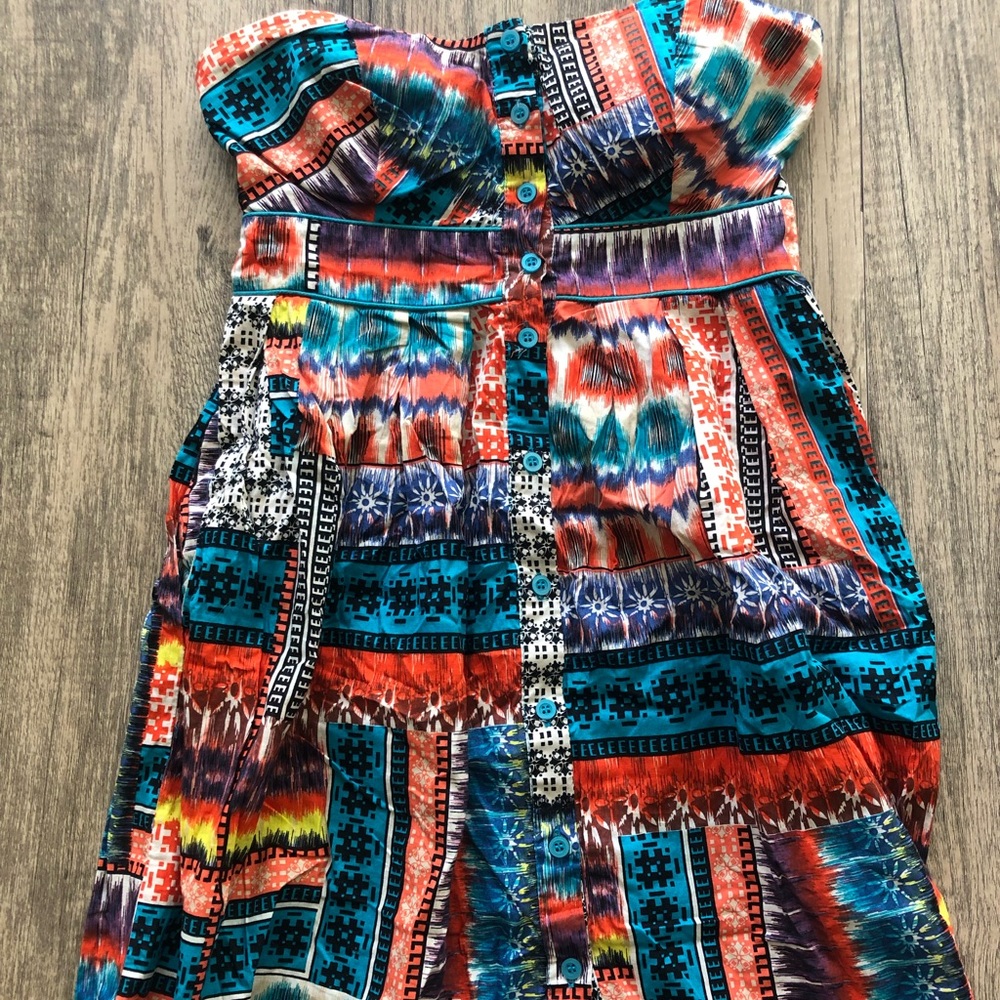 Strapless Summer Dress w/ Pockets
